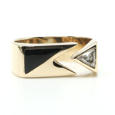 Black Only and Diamond Ring