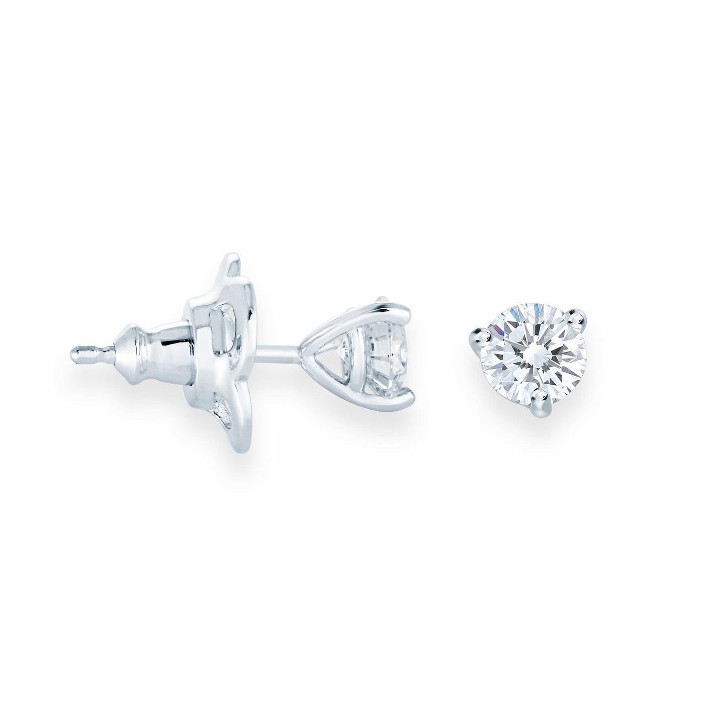 0.5CT Martini Studs in White