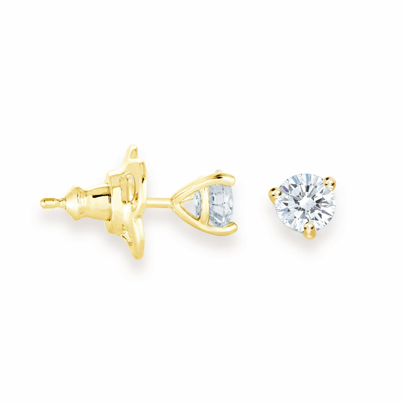 0.5CT Martini Studs in Yellow