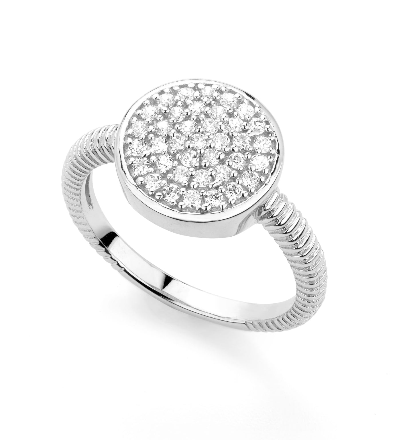 Round micro pave ring - Miss Mimi