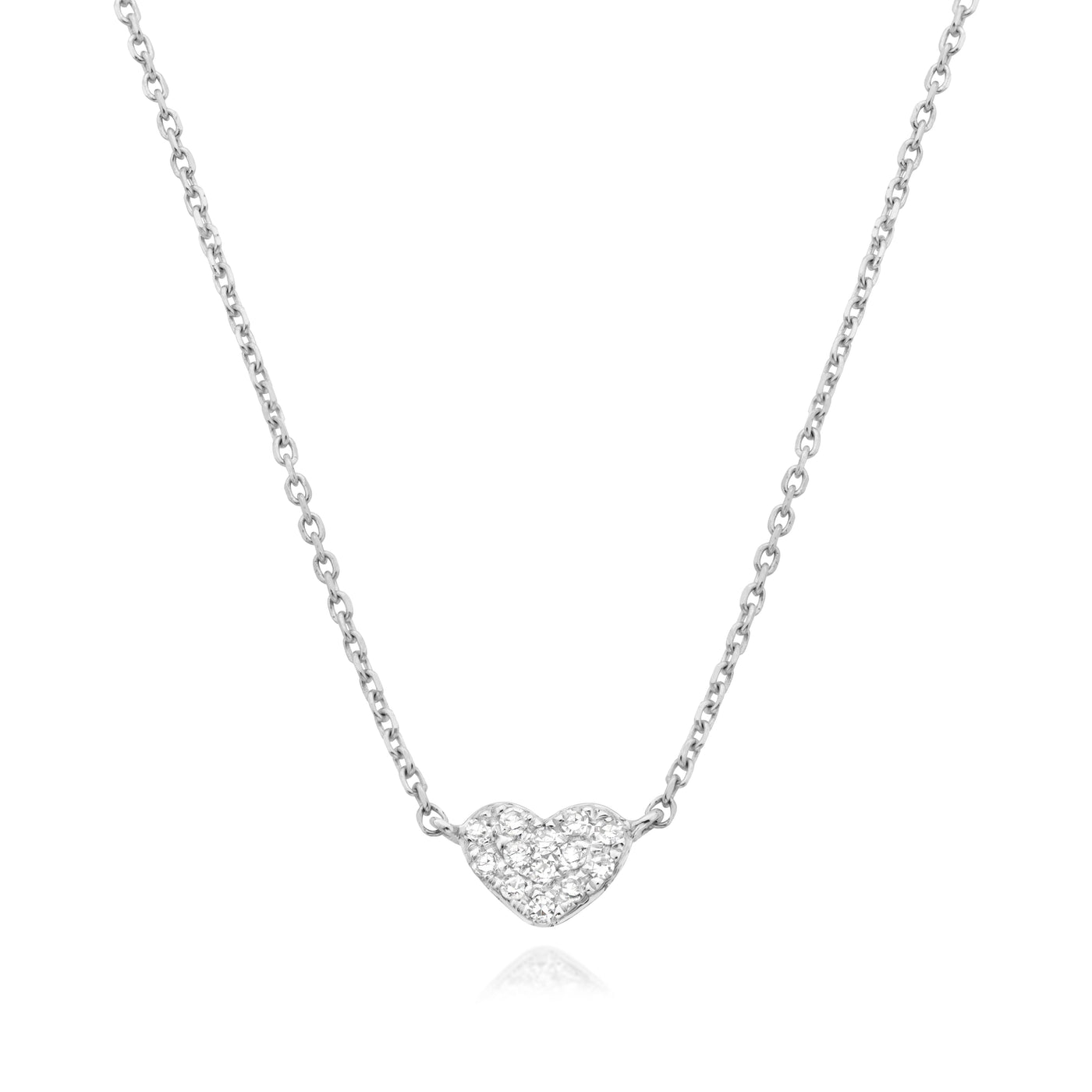 Small diamond heart necklace - Miss Mimi