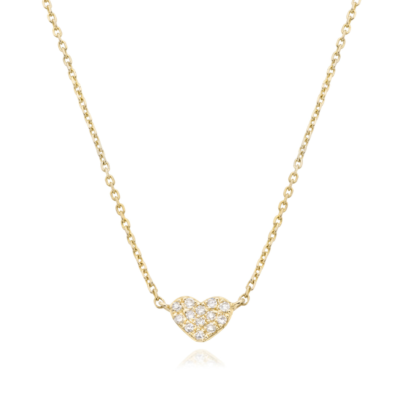 Small diamond heart necklace - Miss Mimi