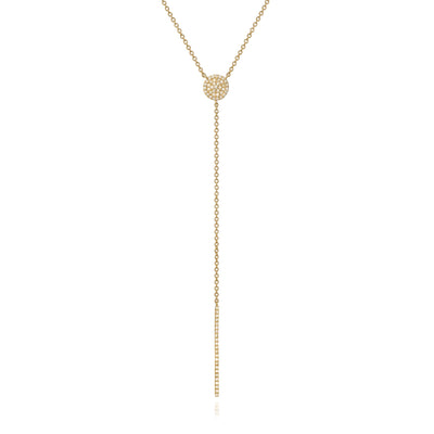 Lariat diamond necklace - Miss Mimi