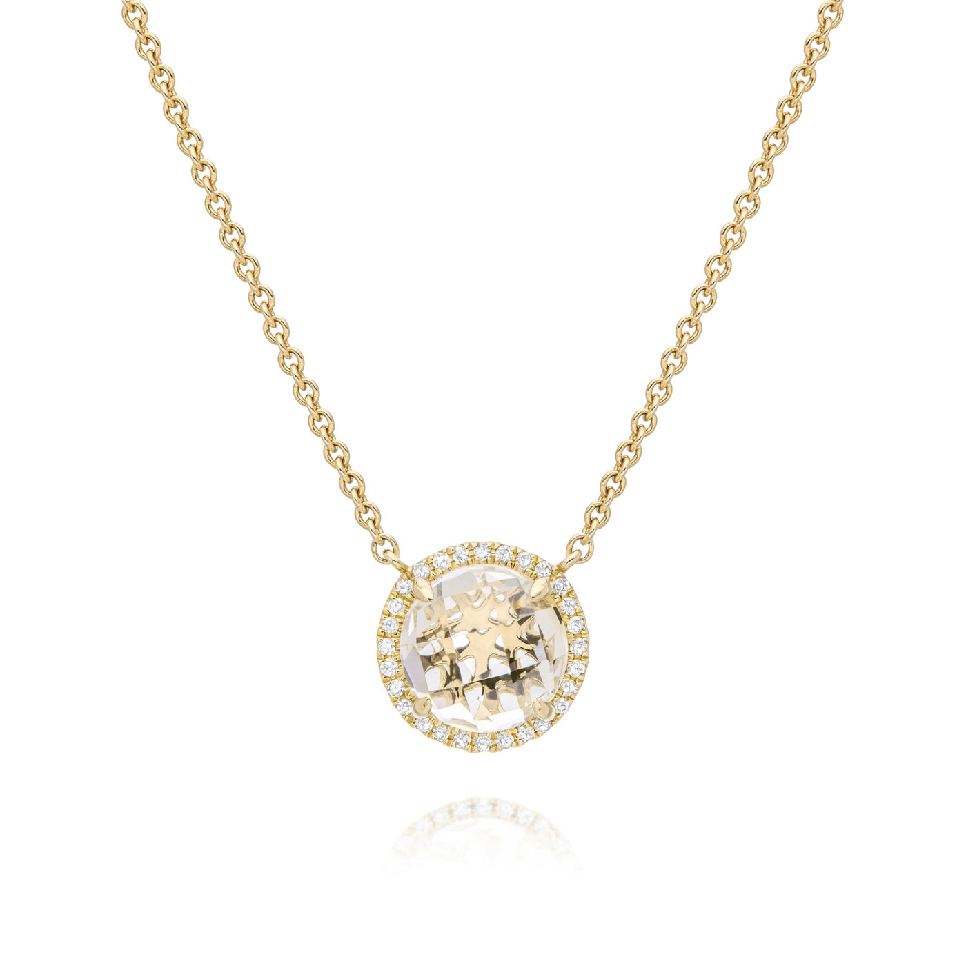 Diamond round necklace - Miss Mimi