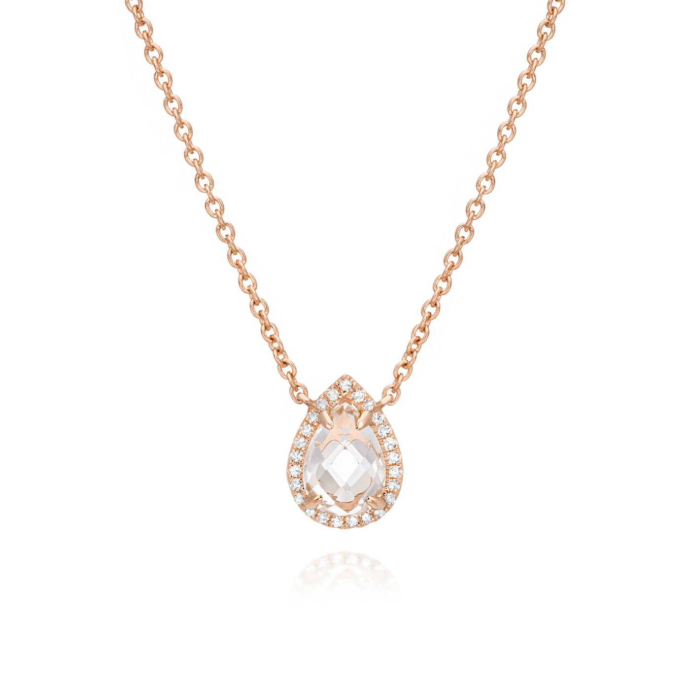 Diamond Pear Necklace - Miss Mimi