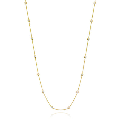 Diamond by the Yard Necklace in Yellow