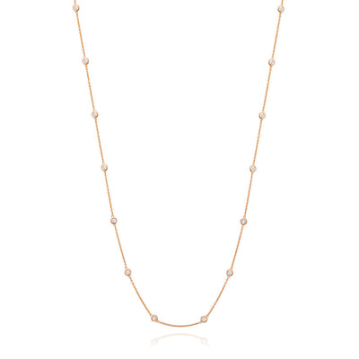 Diamond by the Yard Necklace in Rose