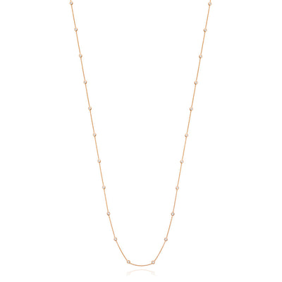 Diamond by the Yard Necklace in Rose