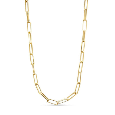 Paper clip fine link necklace - Miss Mimi