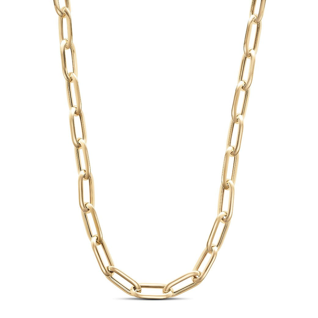 Paper clip tube link necklace - Miss Mimi