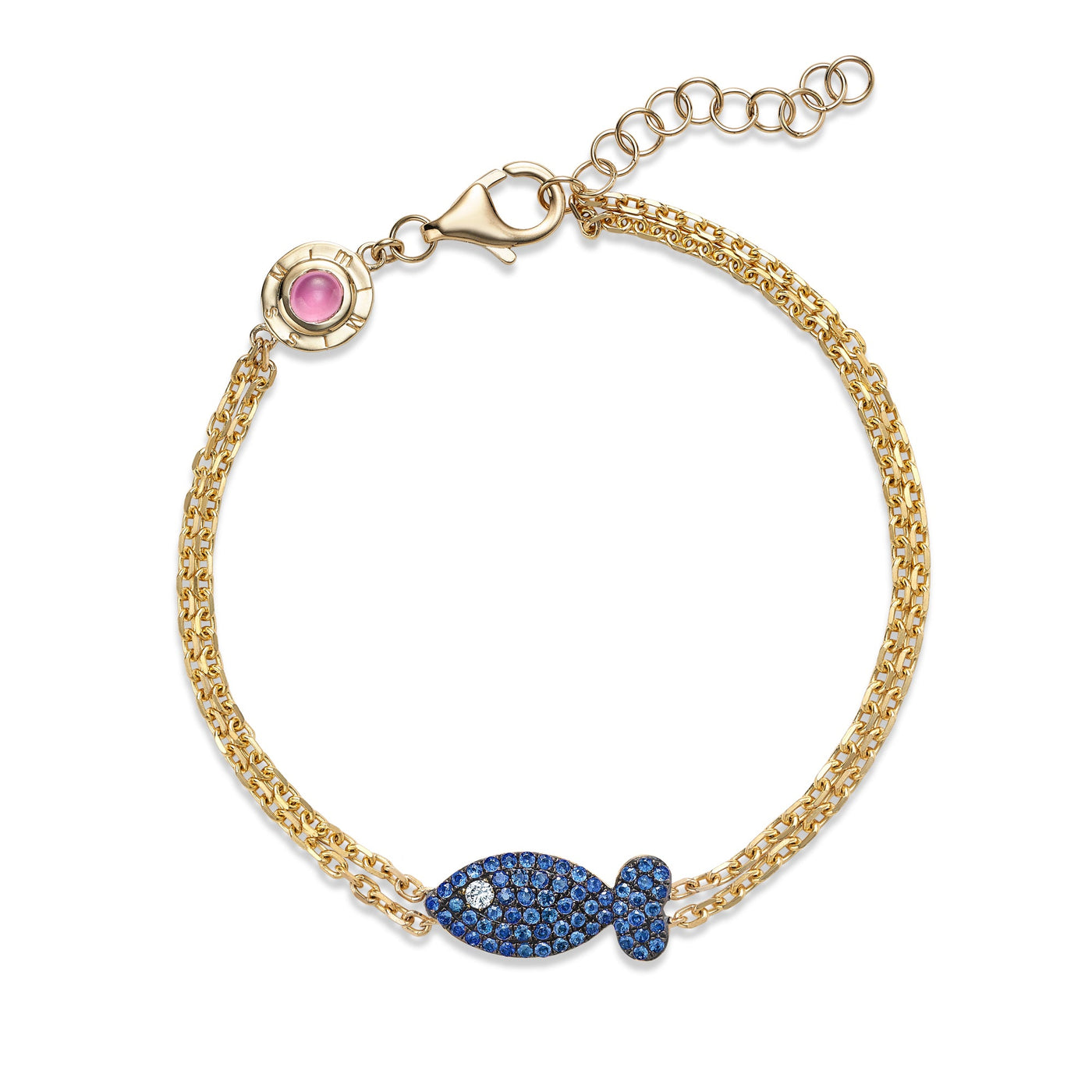 Blue Sapphire Fish - Medium - Miss Mimi