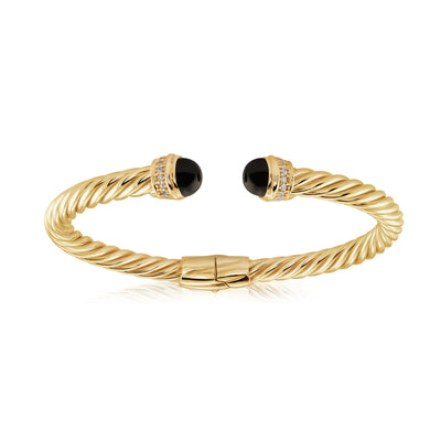 Hinged Twist bangle - Miss Mimi