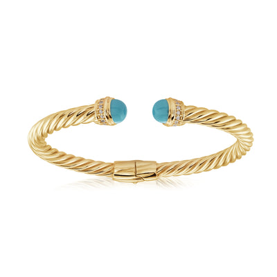 Hinged Twist bangle - Miss Mimi