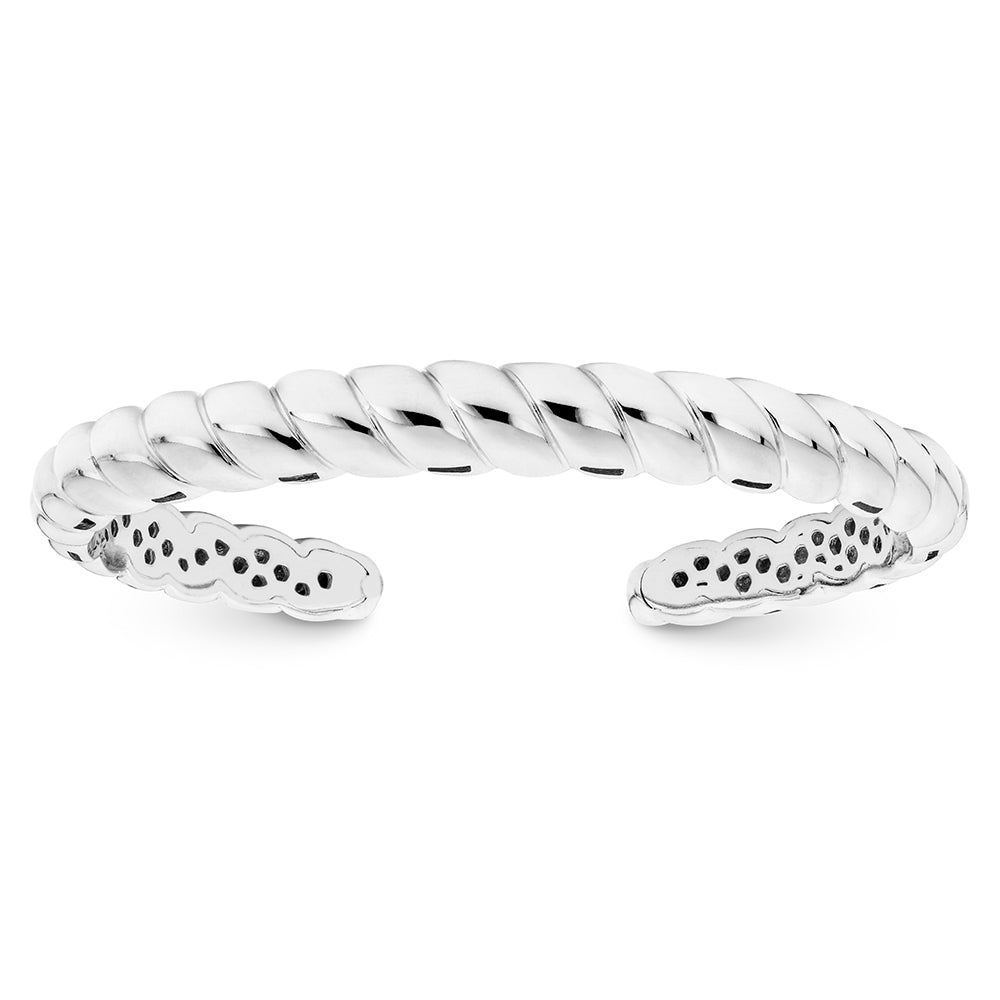 Twist Bangle in White