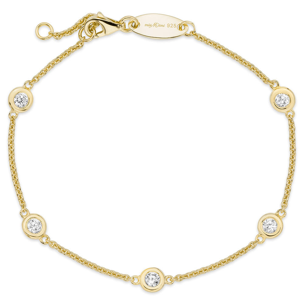 Diamond by the Yard Bracelet in Yellow