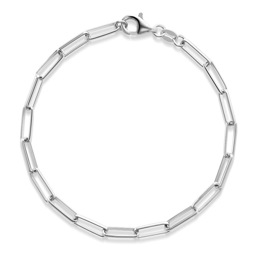 Paper clip fine link bracelet - Miss Mimi