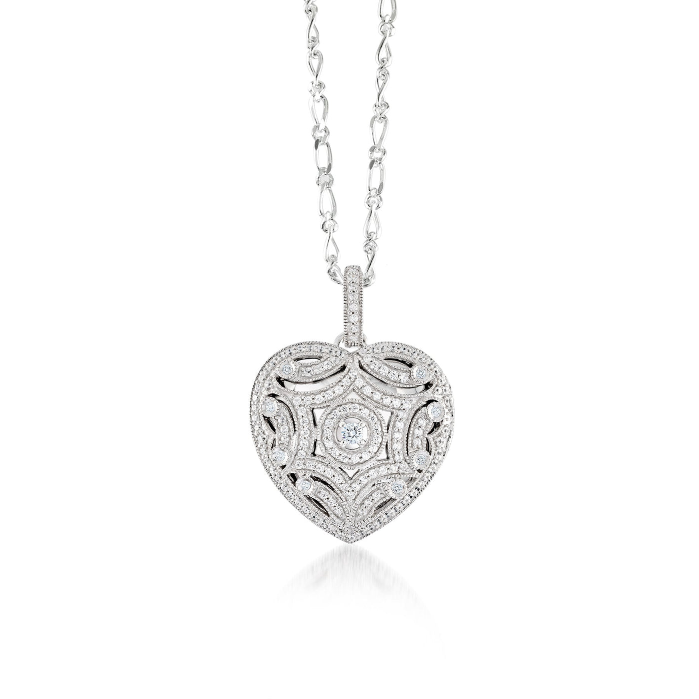 Heart shape intricate locket - Miss Mimi