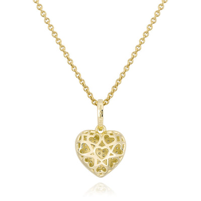 Bombee Heart Pendant in Yellow