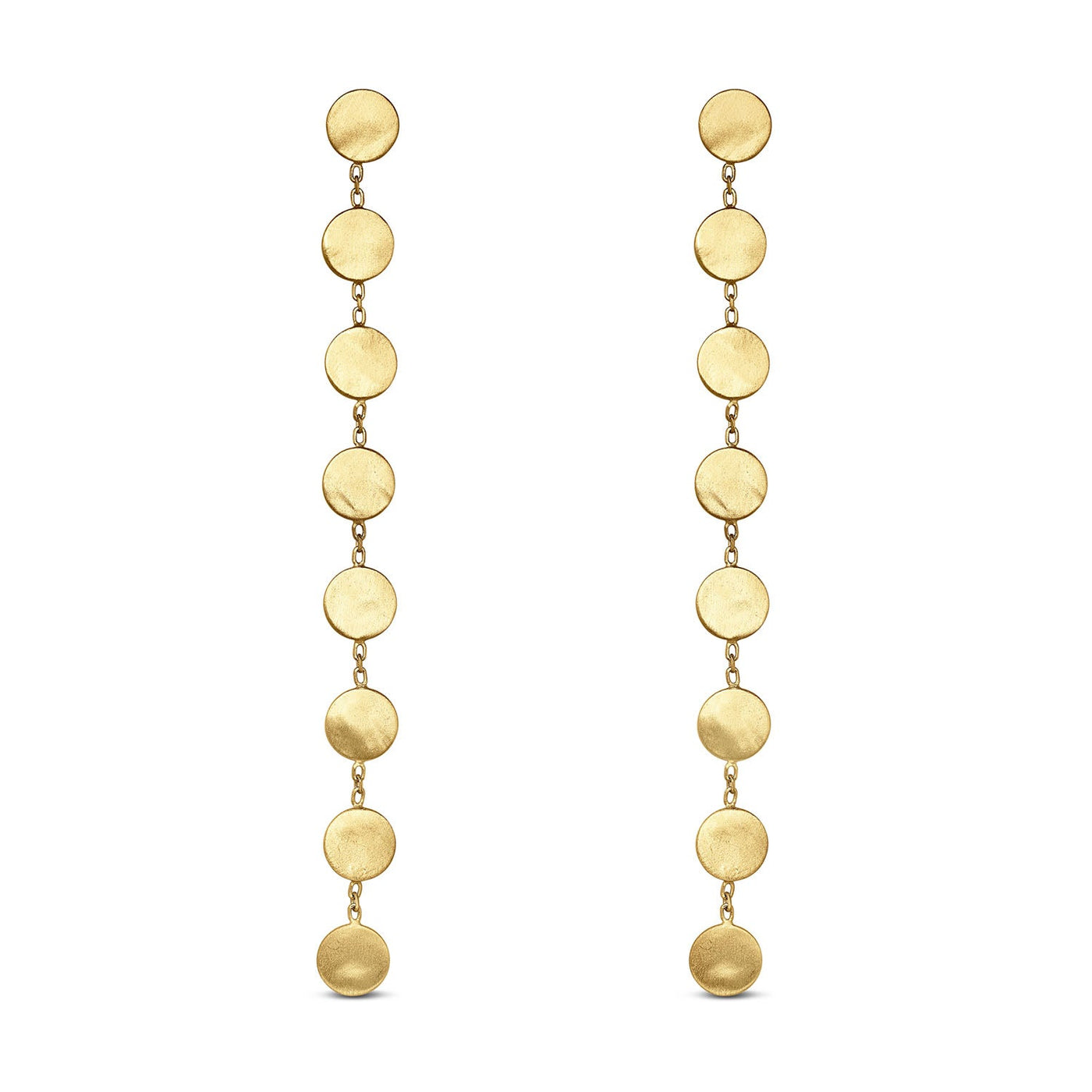 Hammered Drop Earrings - Miss Mimi