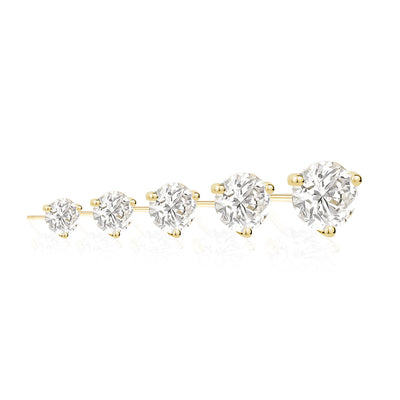 1CT Martini Studs in Yellow