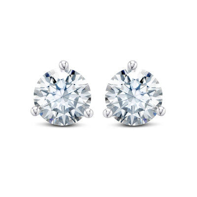 0.75CT Martini Studs in White