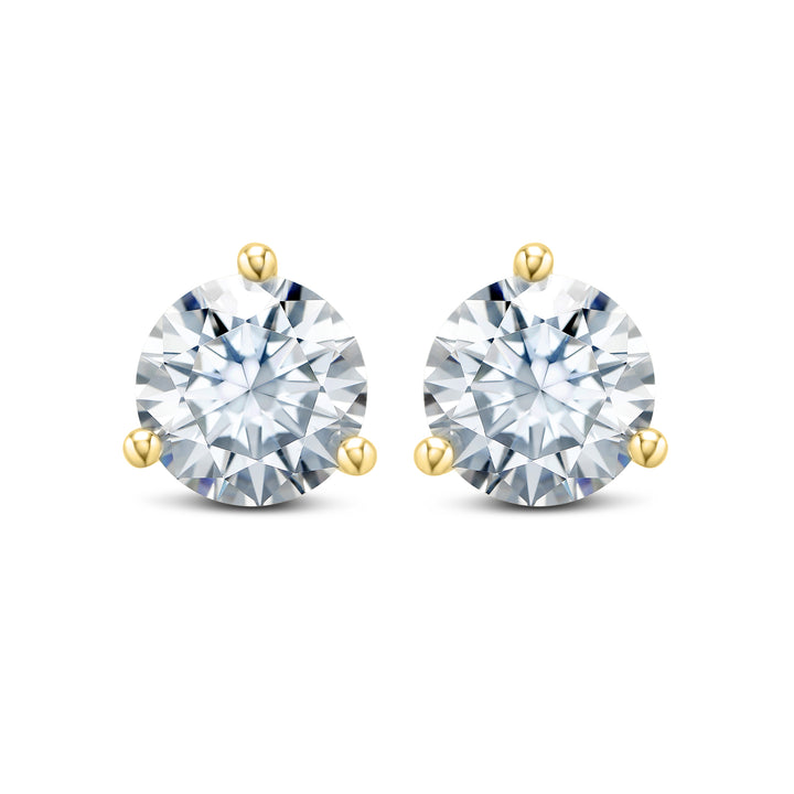 1CT Martini Studs in Yellow