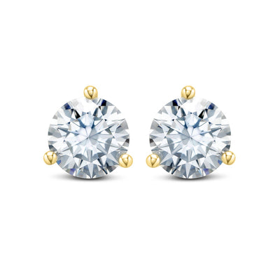 1CT Martini Studs in Yellow