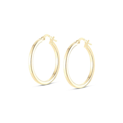 Small square edge hoop earrings - Miss Mimi