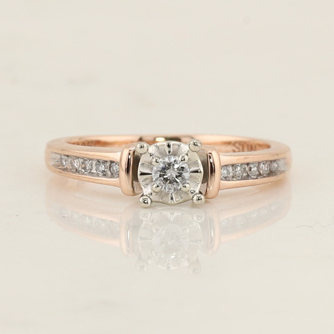 Diamond Rose Gold Ring