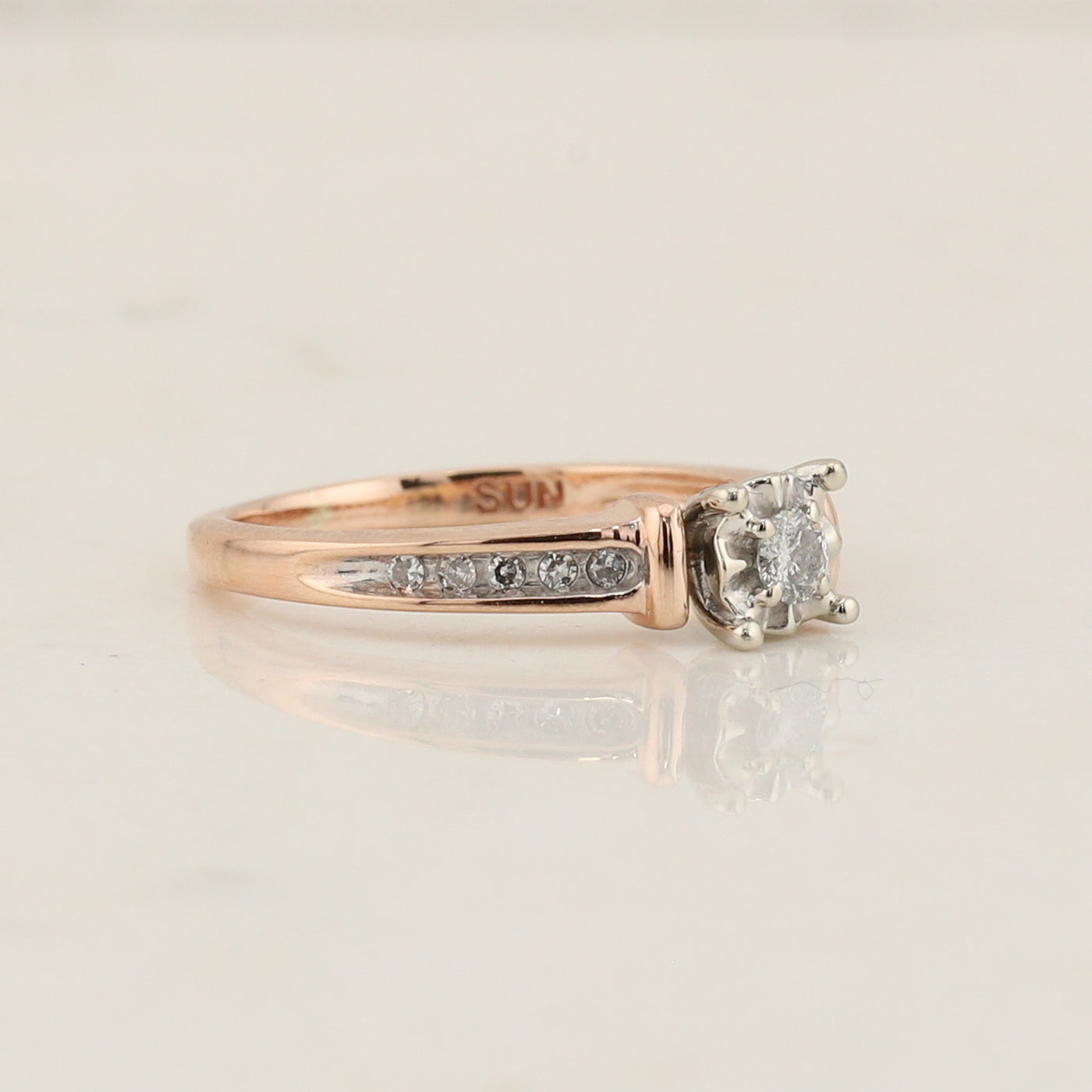 Diamond Rose Gold Ring