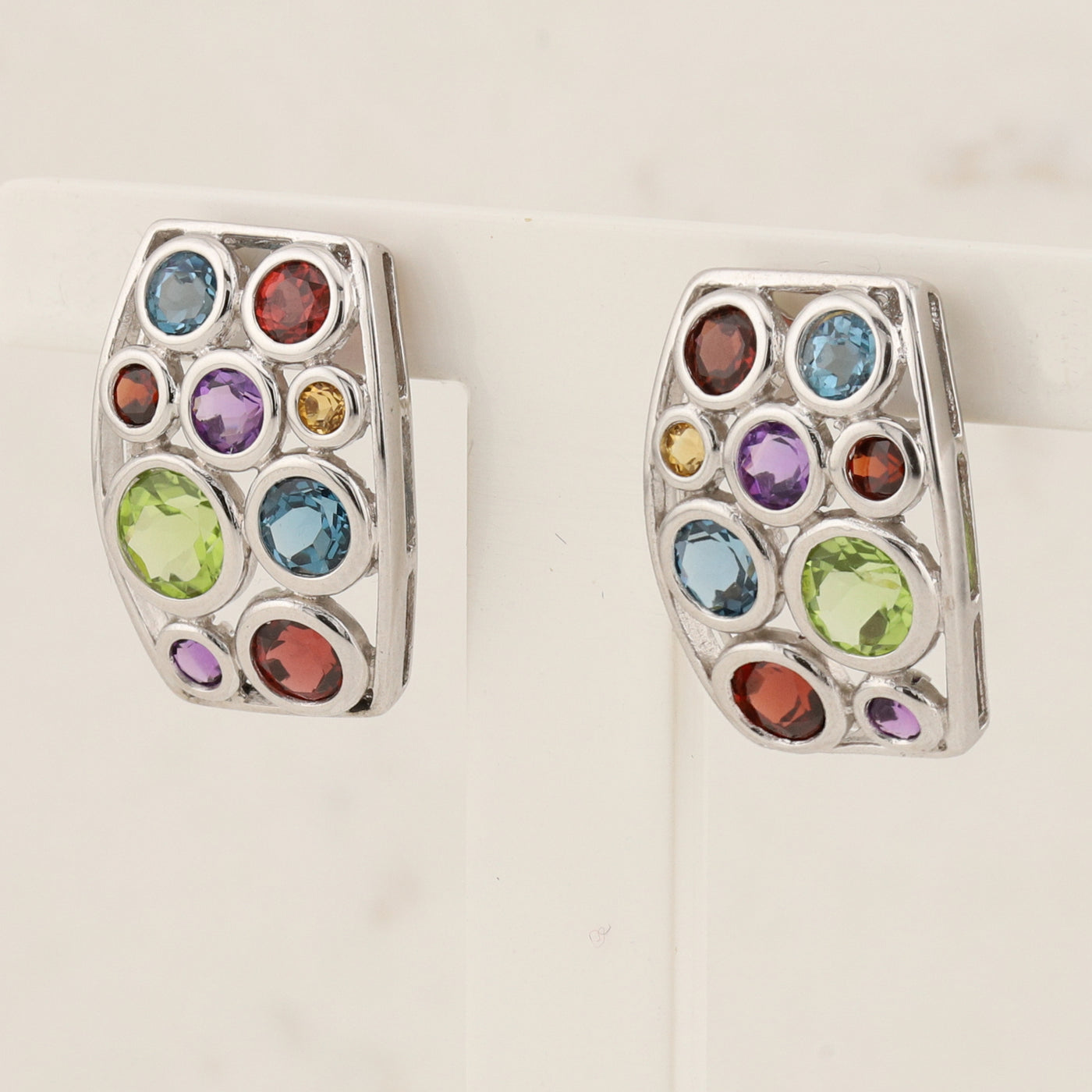 Multi Gem Earrings
