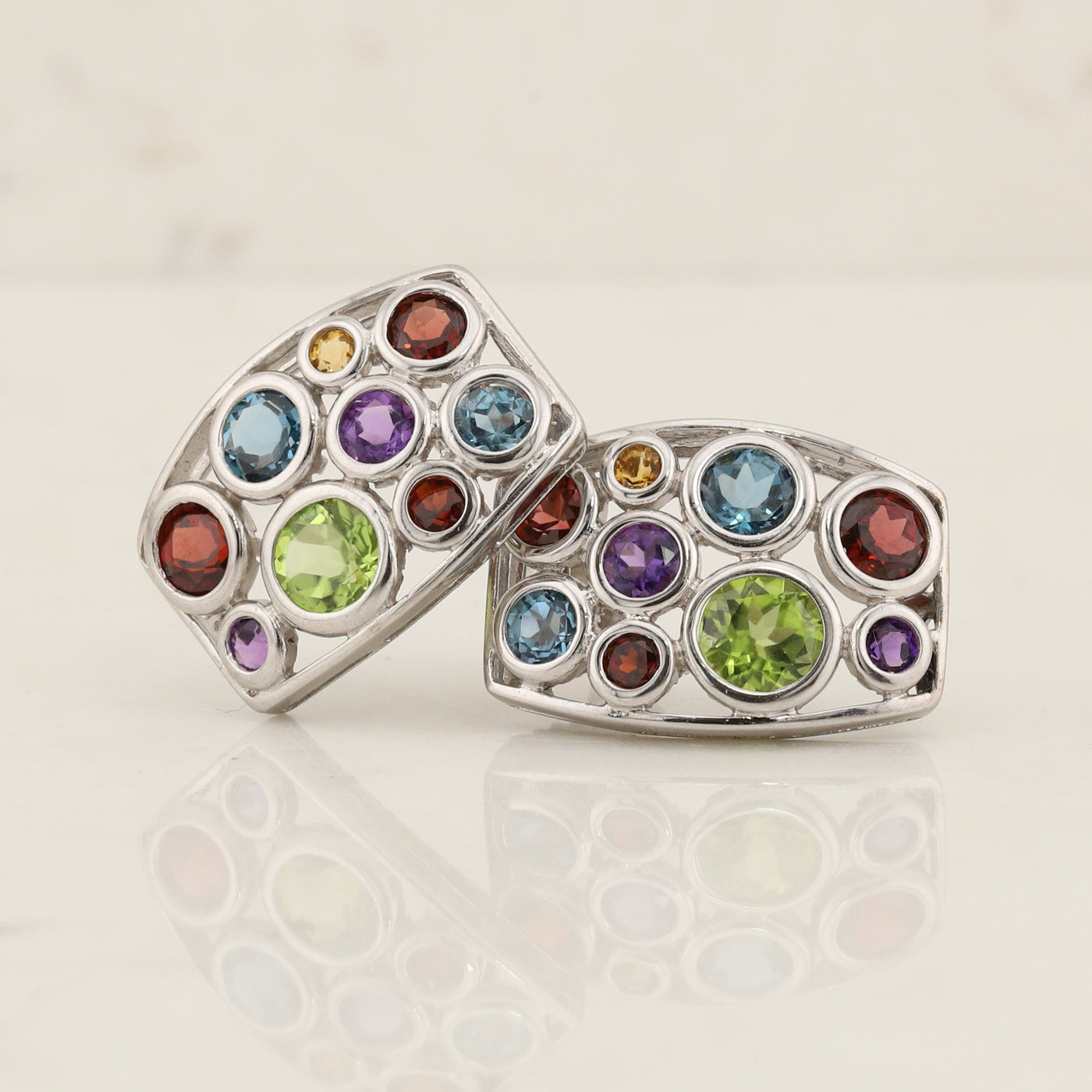 Multi Gem Earrings