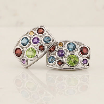 Multi Gem Earrings