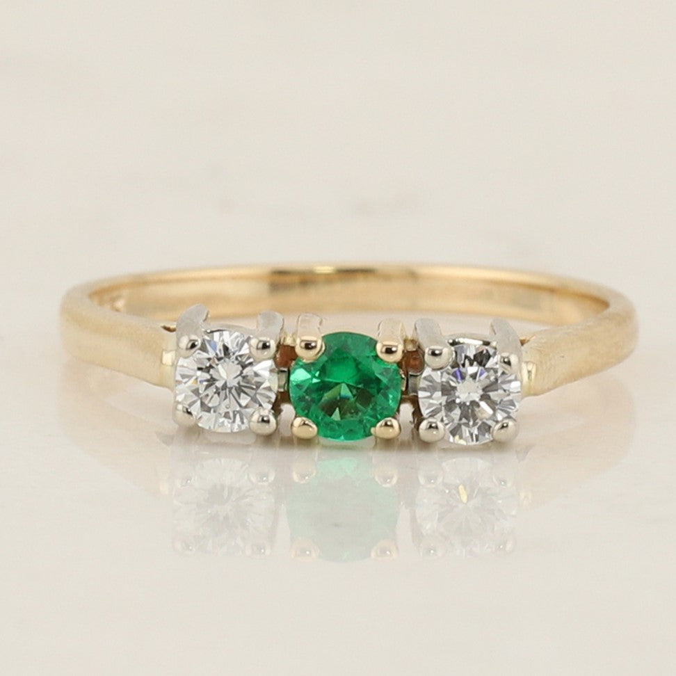 Emerald and Diamond Ring