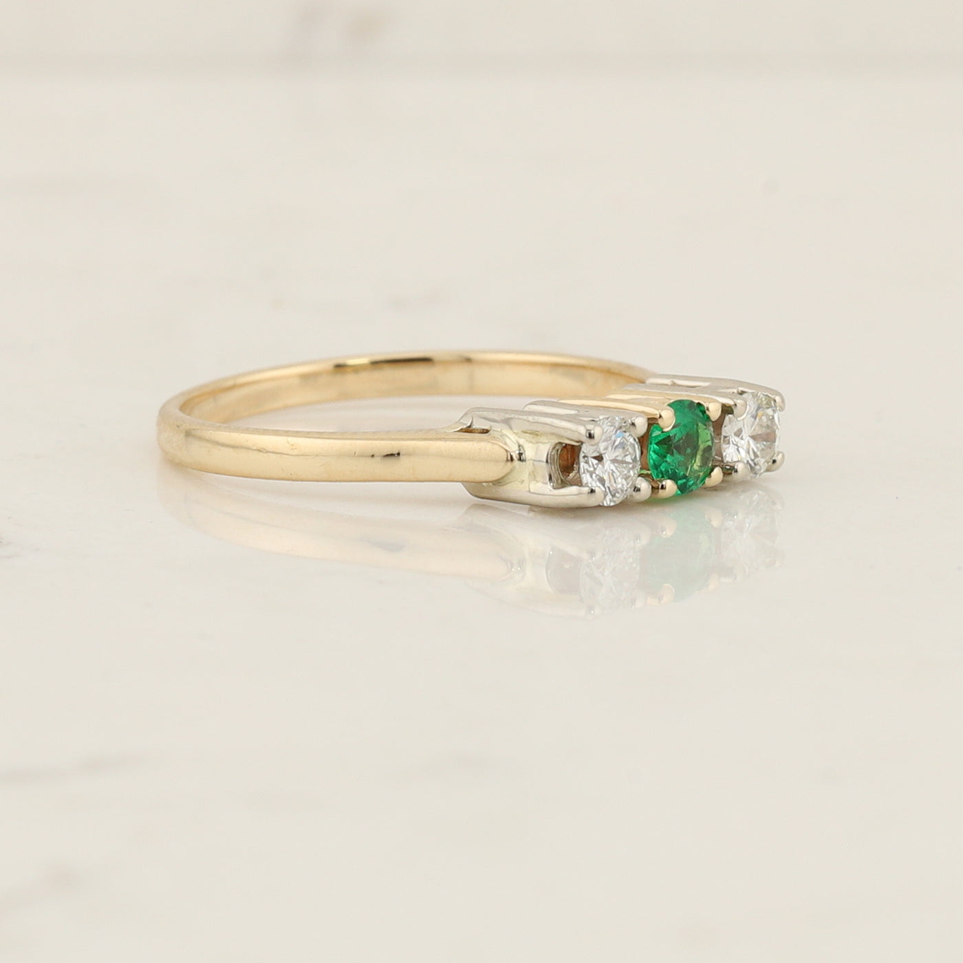 Emerald and Diamond Ring