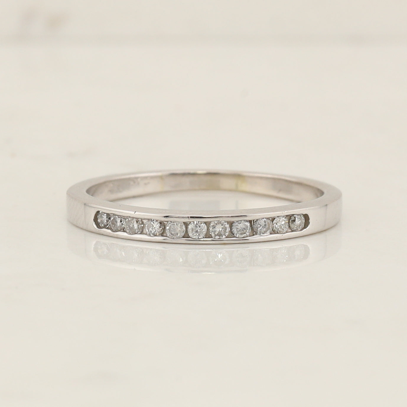 White Gold Wedding Band