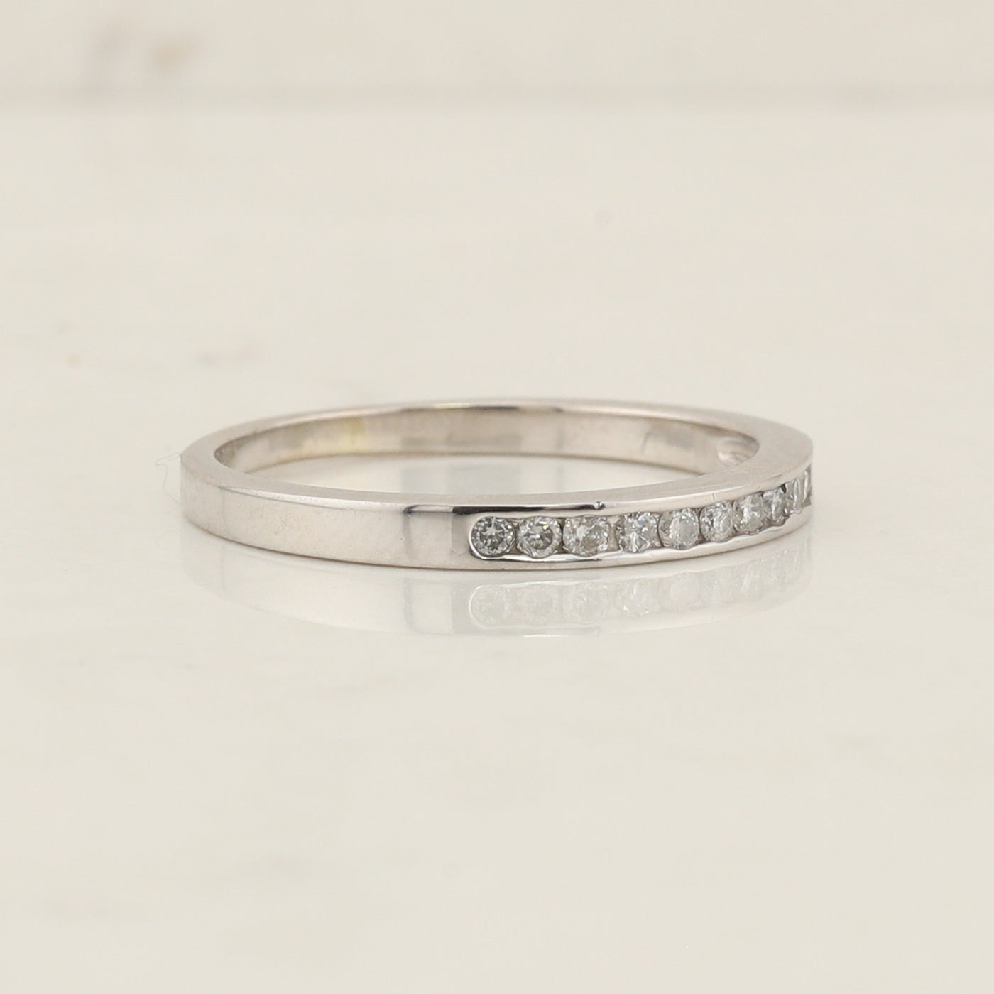 White Gold Wedding Band