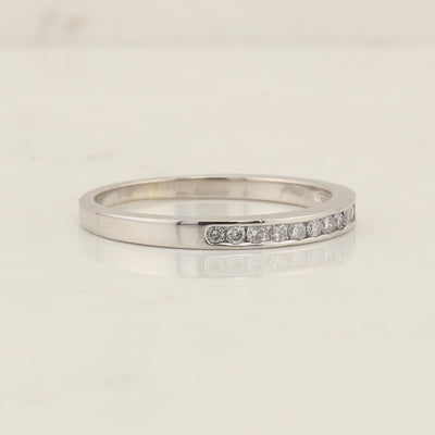 White Gold Wedding Band
