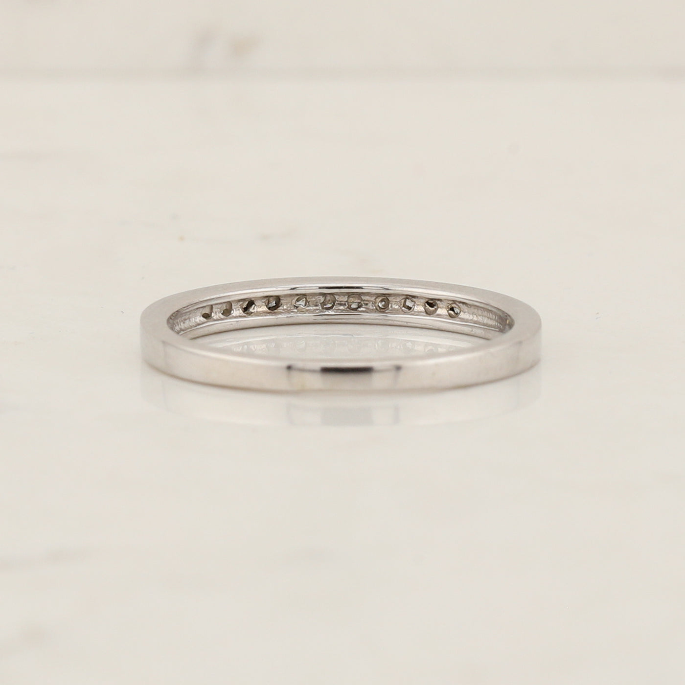 White Gold Wedding Band