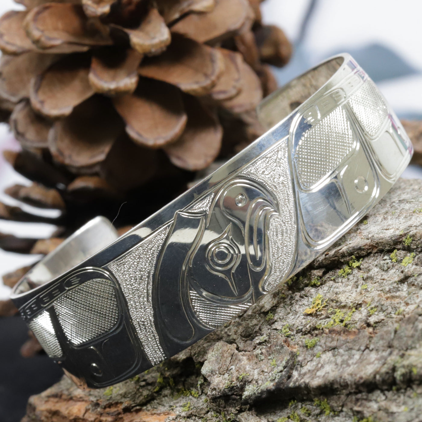 Sterling First Nations Design Cuff