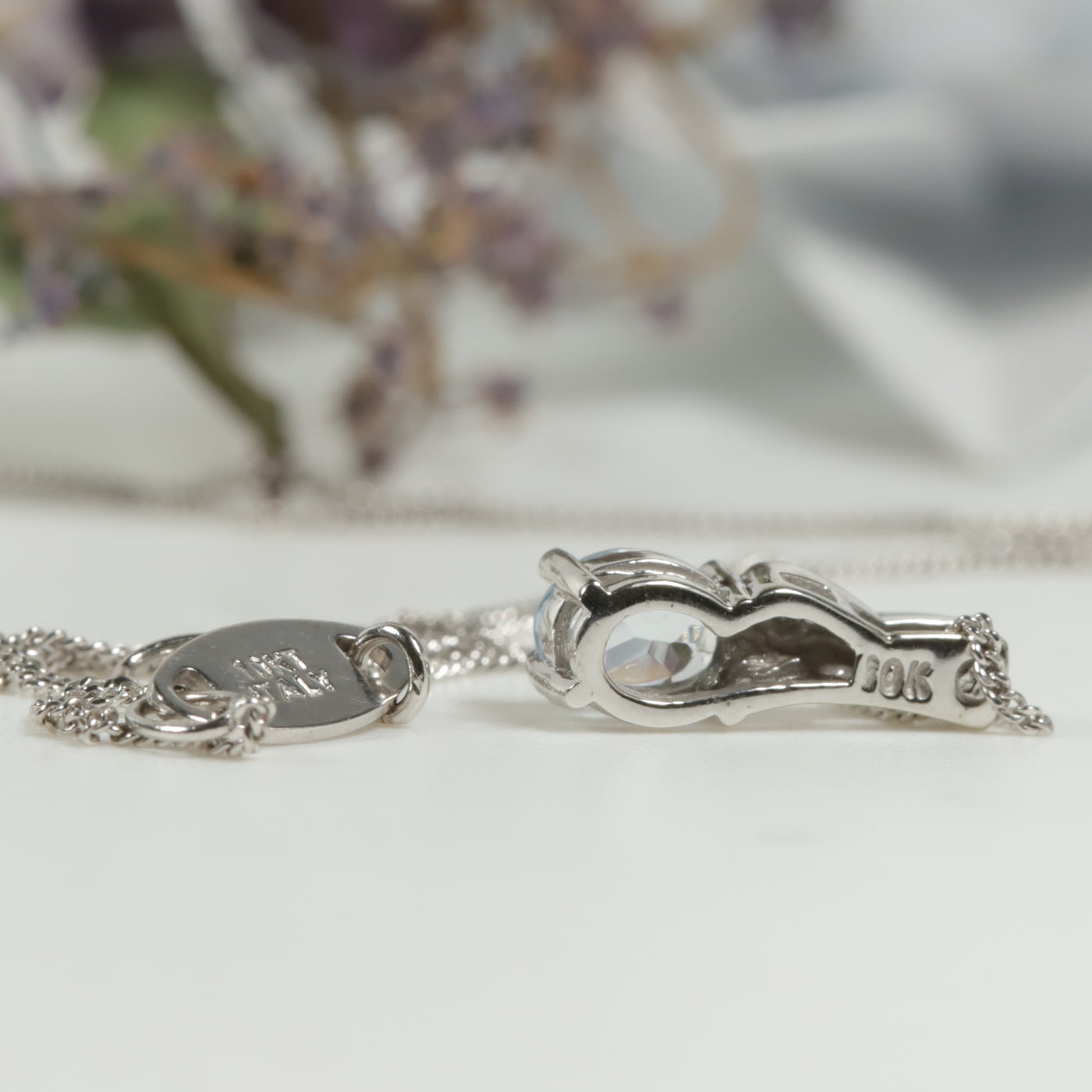Aquamarine Pendant & Chain