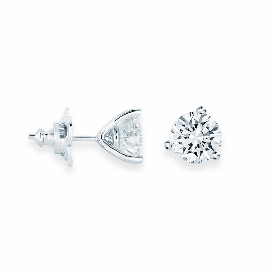 0.75CT Martini Studs in White