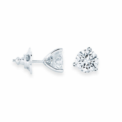 0.75CT Martini Studs in White