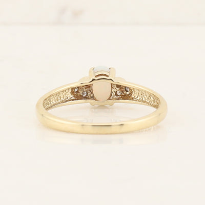 Opal and Diamond Ring