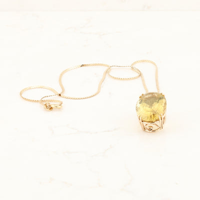 14kt Yellow Gold Citrine Pendant
