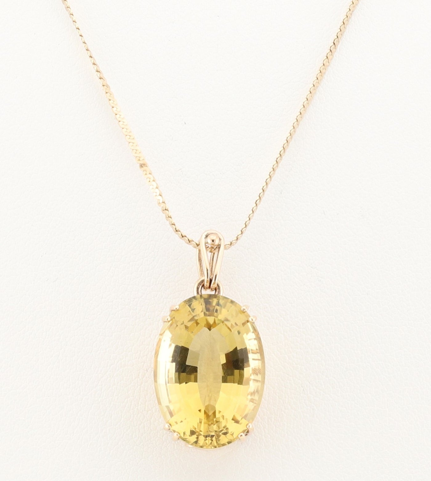 14kt Yellow Gold Citrine Pendant