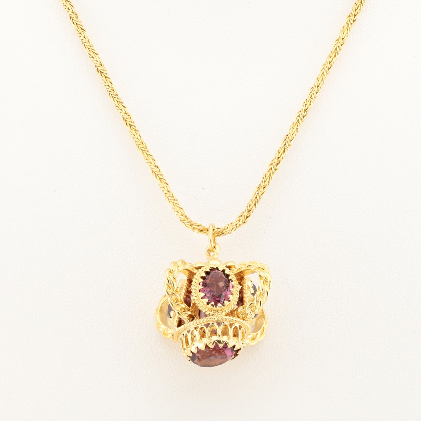 Amethyst Pendant and Chain