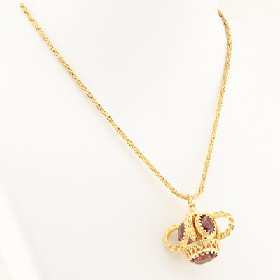 Amethyst Pendant and Chain