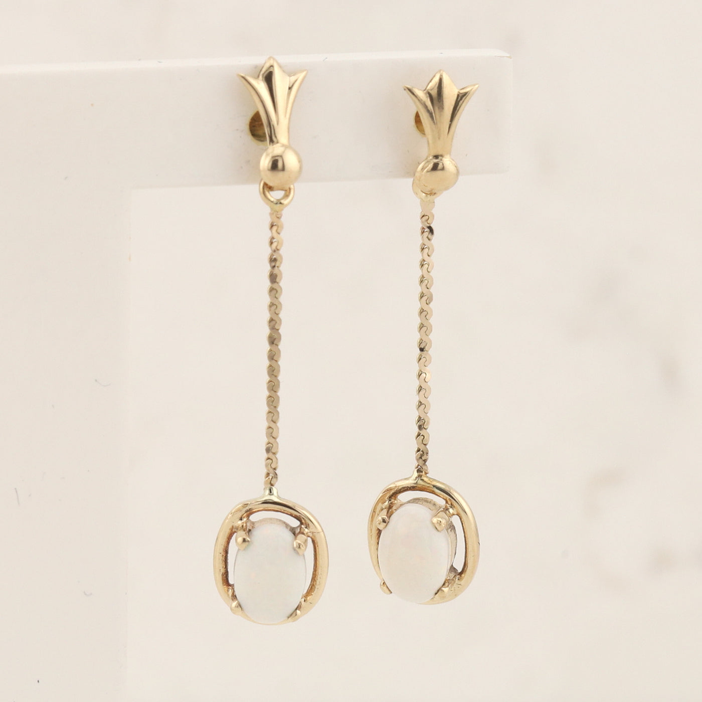 Opal Dangle Earrings