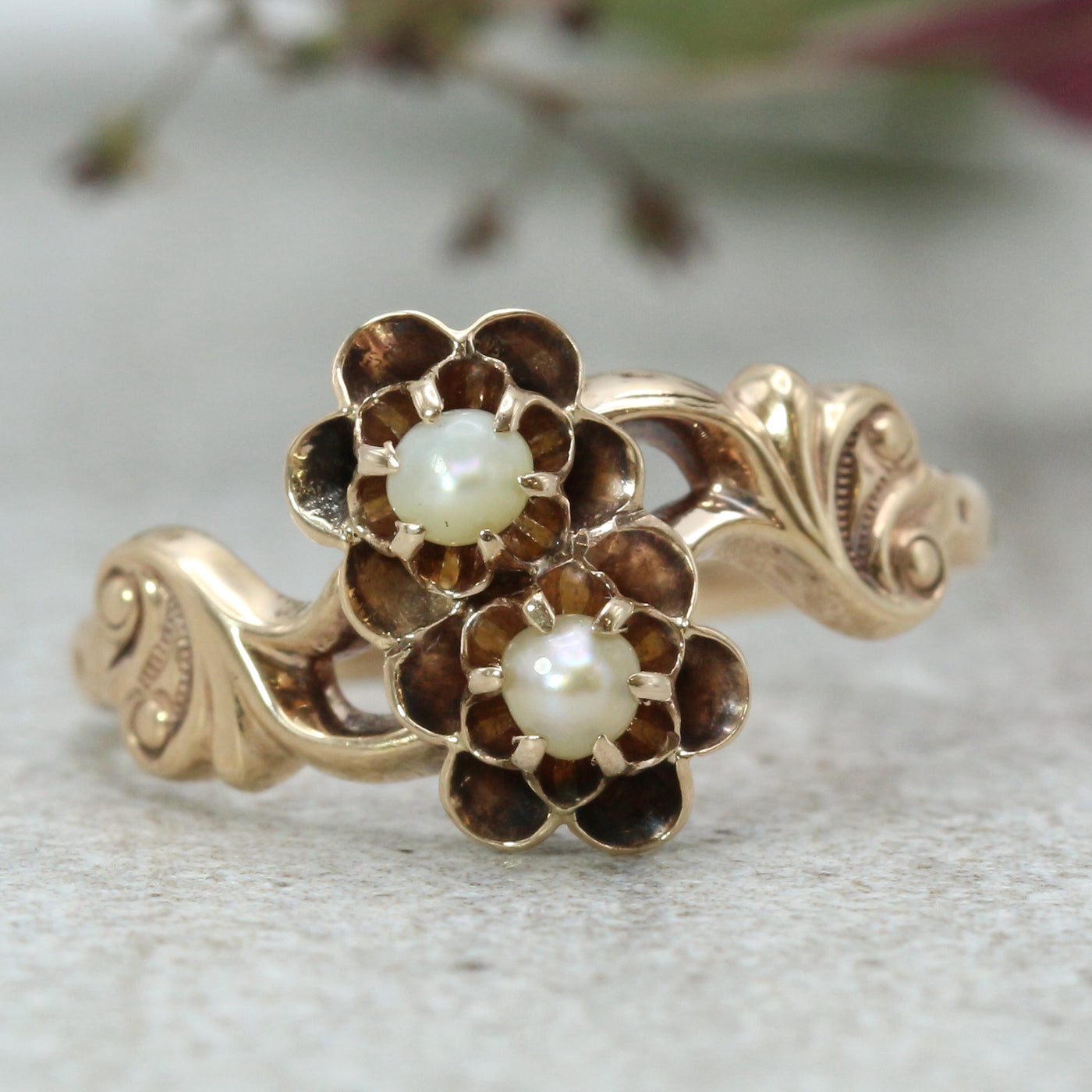 Pearl Floral Ring